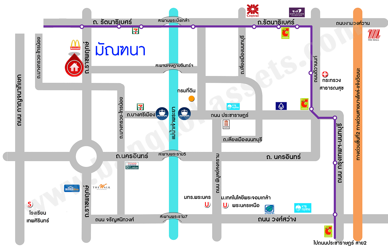บ้านเดี่ยวมือสองนนทบุรี โครงการ มัณฑนา ราชพฤกษ์ หลังมุม เนื้อที่ 93.70 ตร.ว. พื้นที่ใช้สอย 270 ตร.ม. ฟังก์ชัน 3 ห้องนอน 3 ห้องน้ำ 2 ที่จอดรถ บนทำเลเดินทางสะดวก เชื่อมต่อ ถนนกาญจนาภิเษก, ถนนรัตนาธิเบศร์ ใกล้รถไฟฟ้าสายสีม่วง "สถานีตลาดบางใหญ่" และจุดขึ้นทางด่วน "ศรีรัช"
